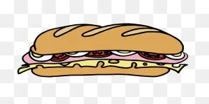 Sandwich Food Sausage - Free Vector Graphic On ClipartFlare