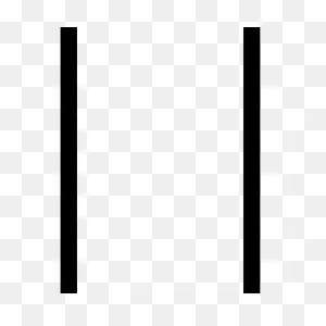 Vertical, Lines, Two, Parallel Icon