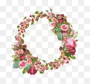 Transparent Vintage Flowers Clipart - Flower Oval Frame Png - Full ClipartFlare.com 