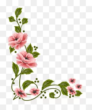 Vintage Flower Clipart Flower Painting - Flower Layout - Png ClipartFlare.com 