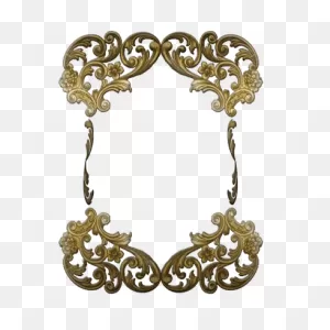 Victorian Golden Ornate Frame Transparent Png - Stickpng