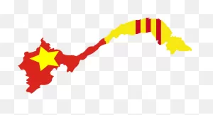 Download South Vietnam Flag Map - Full Size Png Image - ClipartFlare