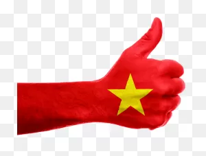 Vietnam Flag Hand Thumbs - Free Image On ClipartFlare