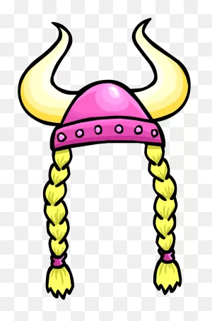 Cartoon Viking Helmet With Horns And Braids As An Illustration ClipartFlare.com 