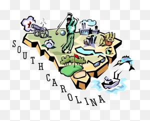 Vector Illustration Of State Of South Carolina Vignette Clipart ClipartFlare.com 