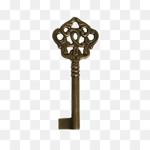 Solid Brass Skeleton Key