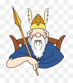 Viking Clipart Odin - Viking God Odin Cartoon - Png Download ClipartFlare.com 
