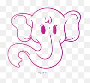 Ganesh Line Art Cartoon Text For Vinayaka Chaturthi - Vinayaka ClipartFlare.com 