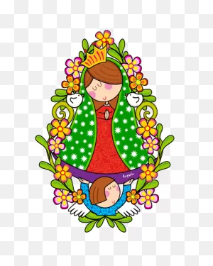 Virgen Caricatura, Virgencita De Guadalupe Caricatura, Dibujos De ClipartFlare.com 