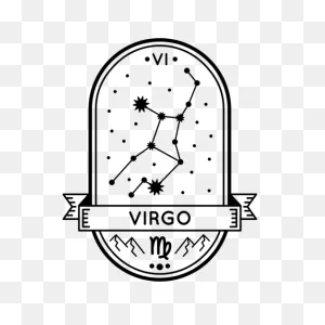 Zodiac Badge Constellation Virgo Stroke #ad , #paid, #sponsored ClipartFlare.com 