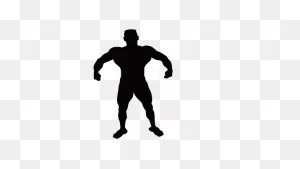 Vitruvian Man Silhouette Muscle Clip Art - Fitness People Png ClipartFlare.com 