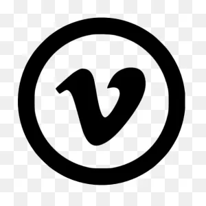 Black Vimeo 5 Icon - Free Black Site Logo Icons