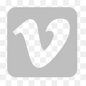 Dark Gray Vimeo 3 Icon Free Site Logo Icons - Vimeo Logo White Png ClipartFlare.com 