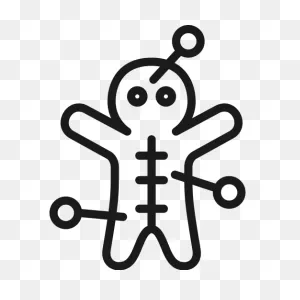 Voodoo Doll Pins - Free Vector Graphic On ClipartFlare