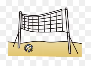 Beach Volleyball Sports Clipart - Net - Png Download - Full Size ClipartFlare.com 