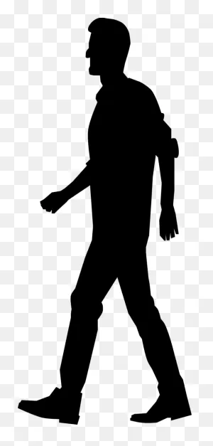 Walking Man Silhouette Standing Clipart - Walking Clipart ClipartFlare.com 