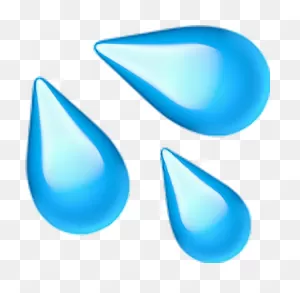 Waterdrops Sweatdrops Drops Water Emoji - Sweat Droplets Emoji ClipartFlare.com 