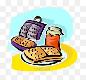 Waffles And A Waffle Iron Royalty Free Vector Clip Art ClipartFlare.com 