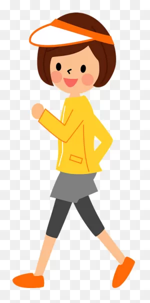 Woman Is Walking For Exercise Clipart. Free Download Transparent ClipartFlare.com 