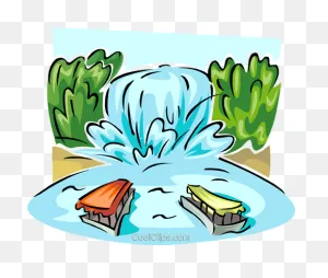 Waterfall And Ferry Boats Royalty Free Vector Clip Art ClipartFlare.com 