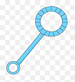 Angled Blue Bubble Wand Clip Art - Angled Blue Bubble Wand Image ClipartFlare.com 