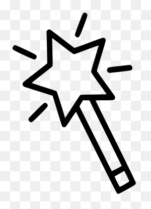 Magic Wand - Magic Wand Coloring Pages Clipart - Full Size Clipart ClipartFlare.com 
