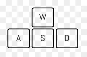 Download Wasd Keys Png - Wasd Keys - Full Size Png Image - ClipartFlare