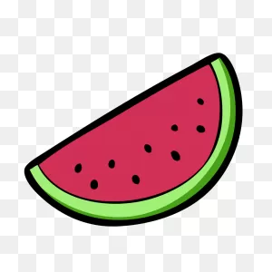 Cartoon Watermelon Slice Clip Art Image - Clipsafari