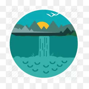 Water Falls Icon Clipart Computer Icons Clip Art - Scenery Icons ClipartFlare.com 