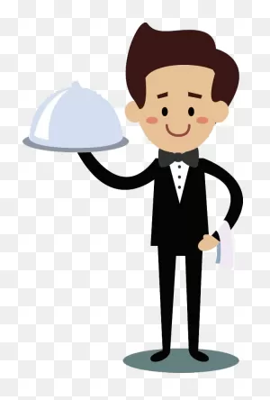 Female Waiter Png Free Download - Waiter Clipart Png Transparent ClipartFlare.com 