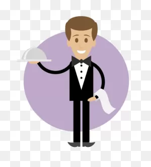 Super Simple Waiter Illustration On Behance