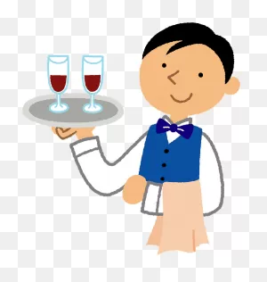 Waiter Man Carrying Wine Clipart. Free Download Transparent .png ClipartFlare.com 