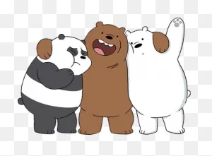We Bare Bears Hugging Transparent Png - Stickpng