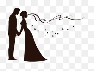 Bride And Groom Silhouette - Another Option To Draw On The ClipartFlare.com 