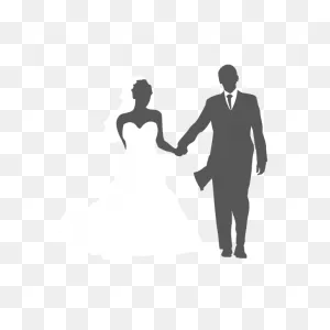 Scalable Vector Graphics Newlywed - Vector Newlyweds Holding Hands ClipartFlare.com 