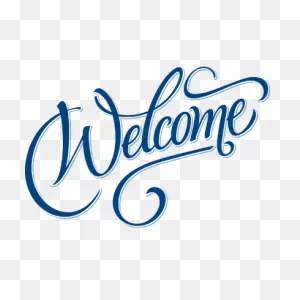 Welcome Text Sign Transparent Png - Stickpng
