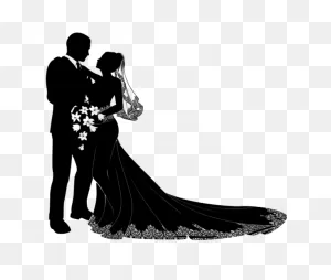 Wedding Black And White Dress Gown Clipart - Wedding Clipart ClipartFlare.com 