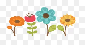 Flowers Set Of Cut Files For Scrapbooking - Set Of 4 Flowers ClipartFlare.com 