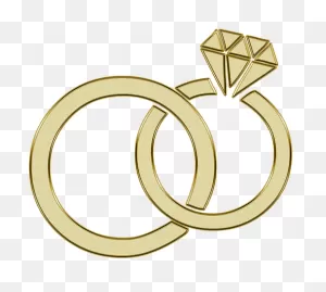 Golden, Ring, Engagement, Wedding, Rings - Gold Diamond Clipart ClipartFlare.com 