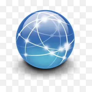 Globe Cartoon Clipart - Website, Internet, Blue, Transparent Clip Art