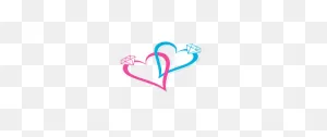 Blue And Pink Wedding Rings Logo | ClipartFlare