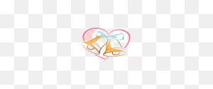 Gold Wedding Bell Heart Logo | ClipartFlare