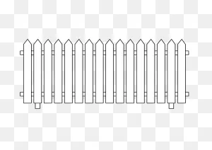 Download Transparent Fence - White Fence Vector Png Png Image With ClipartFlare.com 