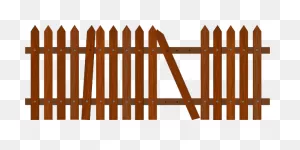 Home Cartoon Clipart - Fence, Garden, Rectangle, Transparent Clip Art