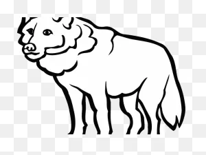 Download Wolf Clipart Creepy - Clip Art Black And White Wolf Png ClipartFlare.com 