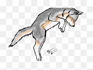 White Wolf Clipart Scary Wolf - Scared Dog Drawing - Png Download ClipartFlare.com 