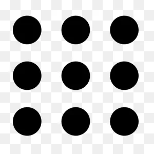 Button, Symbol, Of, Nine, Dots Free Icon Of Miu Icons