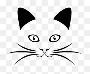 Black Cat Clipart Black Cat Whiskers Domestic Short-Haired - Cat ClipartFlare.com 