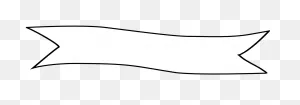 Transparent Banner Png Black And White - White Ribbon Banner ClipartFlare.com 