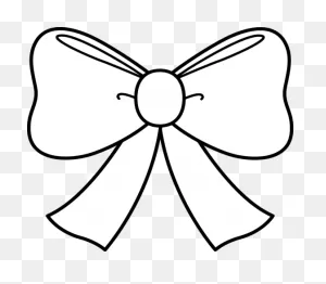 Cute Bow Coloring Page - Free Clip Art | Bow Drawing, Christmas ClipartFlare.com 